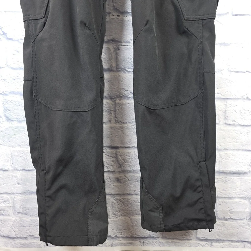 Gerry Men‎ Black Snow Ski Cargo Pants 4-Way Stretch Fleece Lined Sz Small 32X31